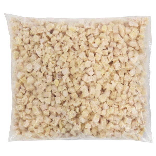 a bag of food in a plastic bag