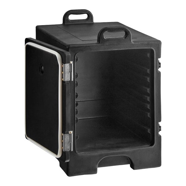 CaterGator Black Front Loading Insulated Food Pan Carrier - 5 Full-Size Pan Max Capacity