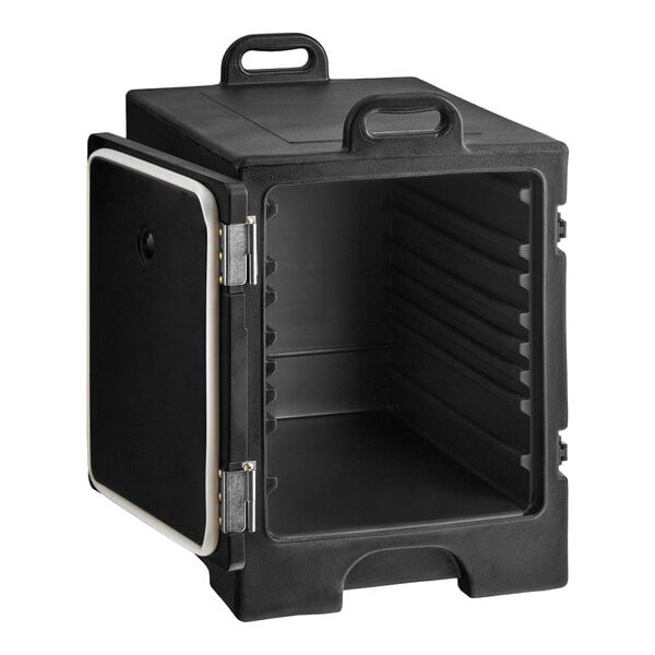 CaterGator Black Front Loading Insulated Food Pan Carrier - 5 Full-Size Pan Max Capacity