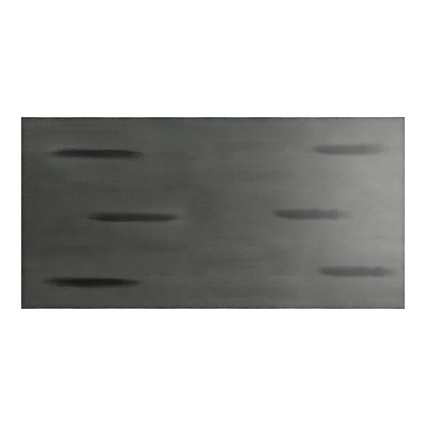 A rectangular tabletop with a slate gray finish and subtle dark streaks, viewed from above.