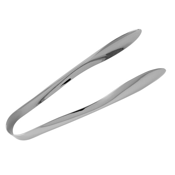 A case of 12 silver Walco stainless steel tongs.