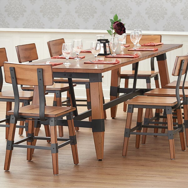Solid Wood Live Edge Dining Height, Live Edge Dining Room Table Legs