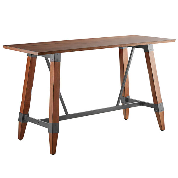 Lancaster Table & Seating 30 x 72 Solid Wood Live Edge Table Top