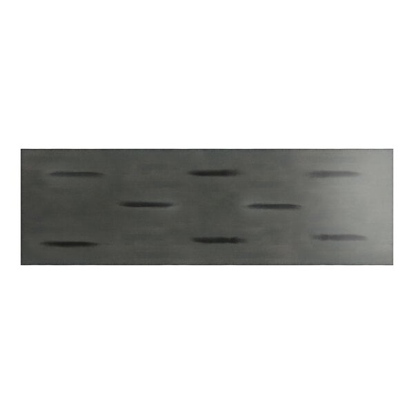 A rectangular, slate gray surface with a subtle, mottled pattern and a smooth finish.