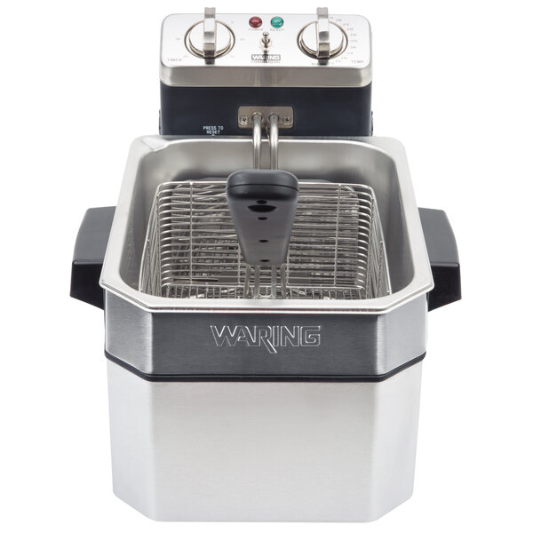 Waring Wdf1000 10 Lb Commercial Countertop Deep Fryer 120v Main Picture