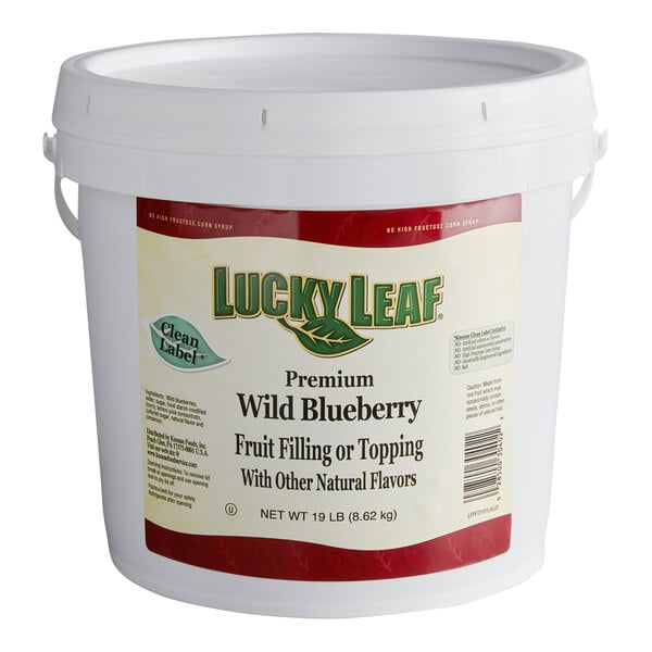 Lucky Leaf Premium Wild Blueberry Fruit Filling & Topping - 19 lb. Pail