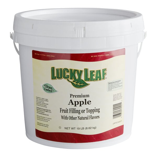 Lucky Leaf Premium Apple Fruit Filling & Topping - 19 lb. Pail