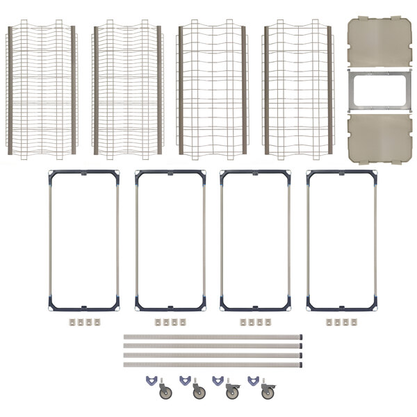 A white rectangular MetroMax drying rack with a black border.
