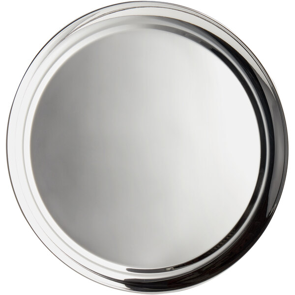 World Tableware 764103 Traditional Collection 16 Round Stainless Steel Tray Round Stainless Steel Tray, Round Stainless Steel Tray