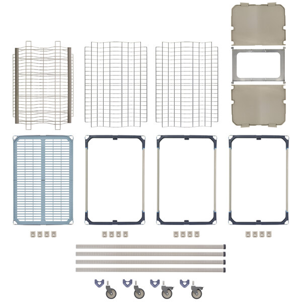 A white rectangular MetroMax drying rack with metal and plastic parts.