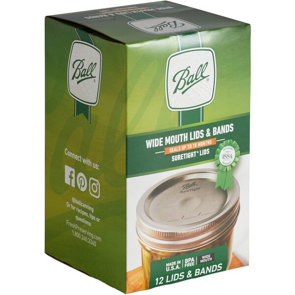 Canning Lids,Ball Wide Mouth Lids Canning Preserving Canning Jar Lids And Bands Split-type,10 12 15 24 Pack 