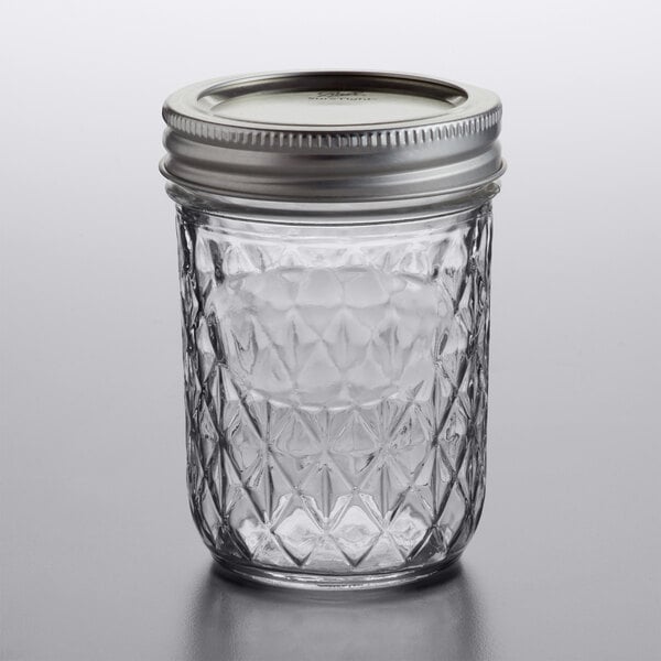 Quilted Crystal Style each Mason Ball Jelly Jars-4 oz Set of 12 