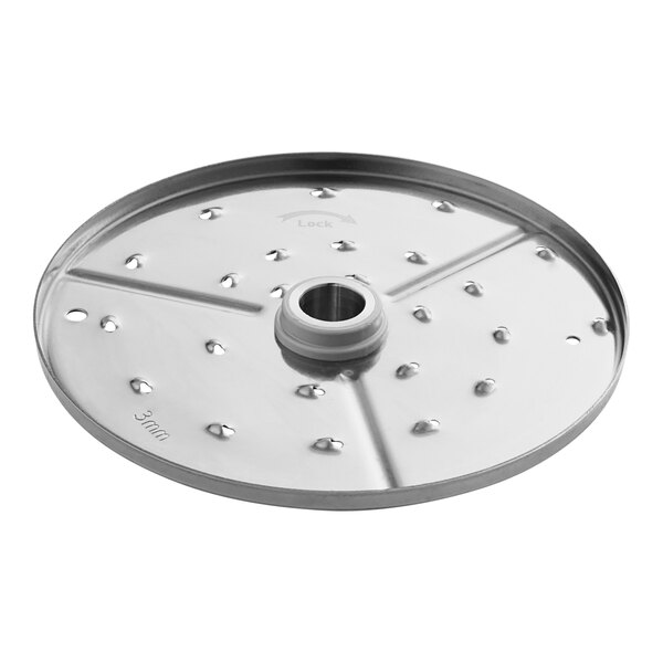 AvaMix 1/8" grating/shredding disc, a circular metal disc with holes.