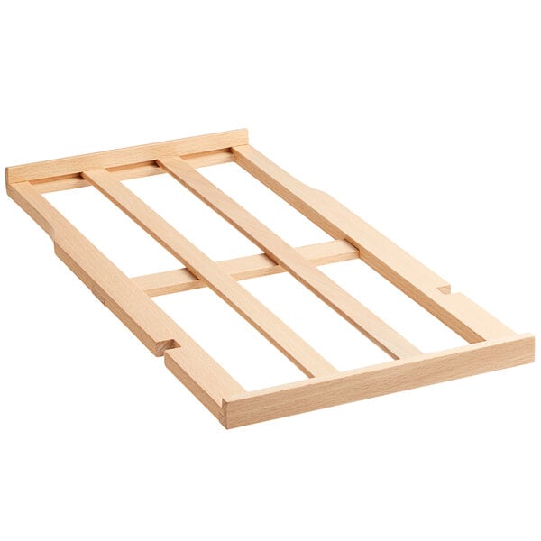 AvaValley wood shelf for WRC20 wine refrigerators. A wooden frame with four slats.