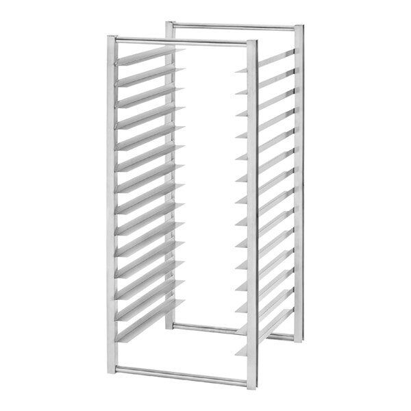 An Arctic Air metal sheet pan slide kit rack with shelves.