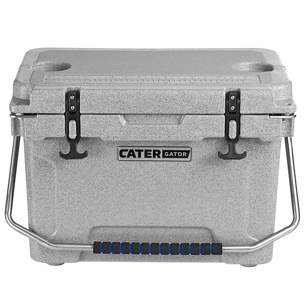 CaterGator CG20SPG Gray 20 Qt. Rotomolded Extreme Outdoor Cooler / Ice
