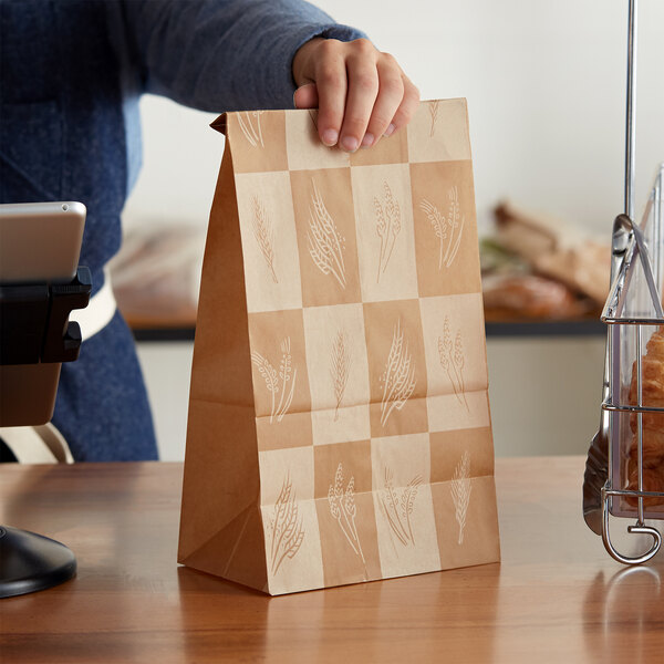 Bagcraft Packaging 300286 12 lb. EcoCraft DublWax® Kraft Bag with