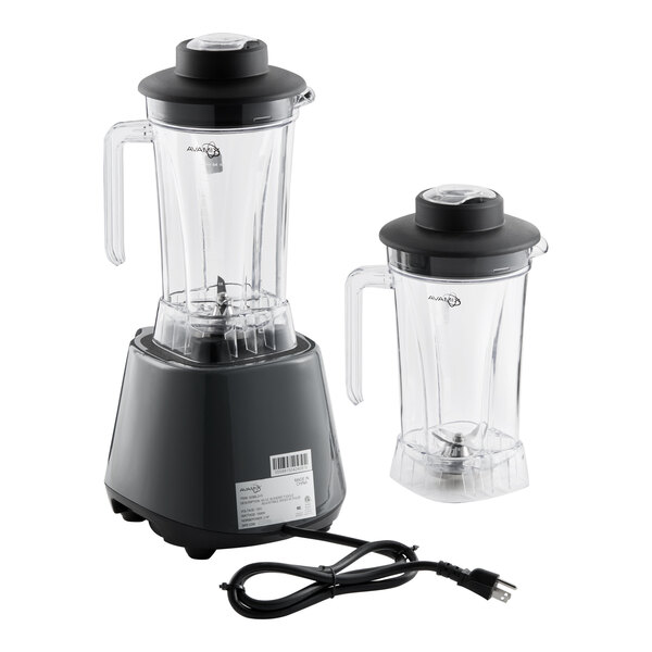 AvaMix BL2VS2J 2 hp Commercial Blender with Toggle Control, Variable Speed, and 2 64 oz. Tritan™ Containers - 120V