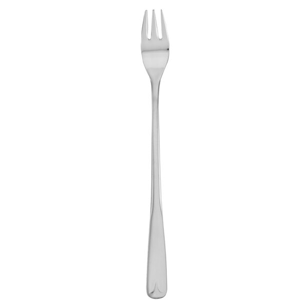 A Walco Olde Towne stainless steel cocktail fork with a silver handle.