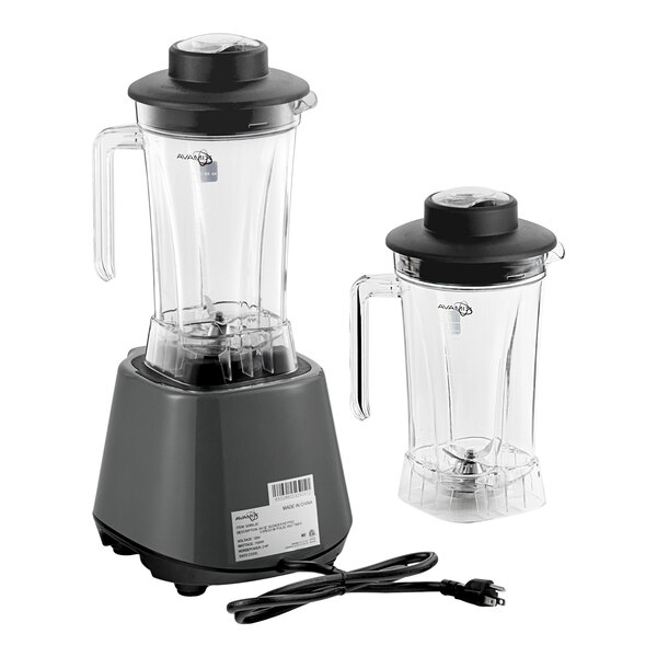 AvaMix BL2E2J 2 hp Commercial Blender with Digital Touchpad Controls, Timer, and 2 64 oz. Tritan™ Containers - 120V