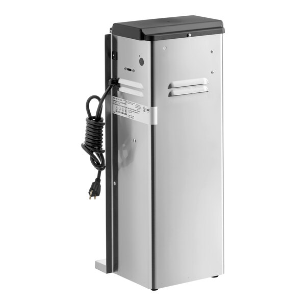 A stainless steel Vitamix Mix'n Mixer Advance frozen dessert mixer with a coiled power cord and removable agitators.