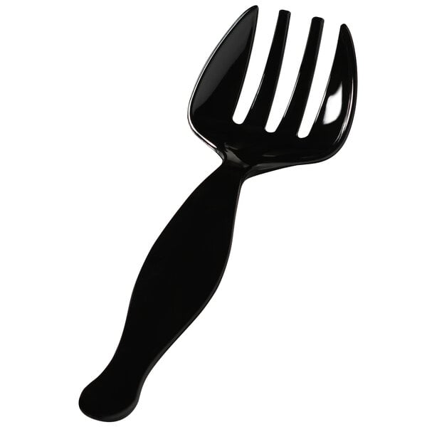 a black fork with a long handle