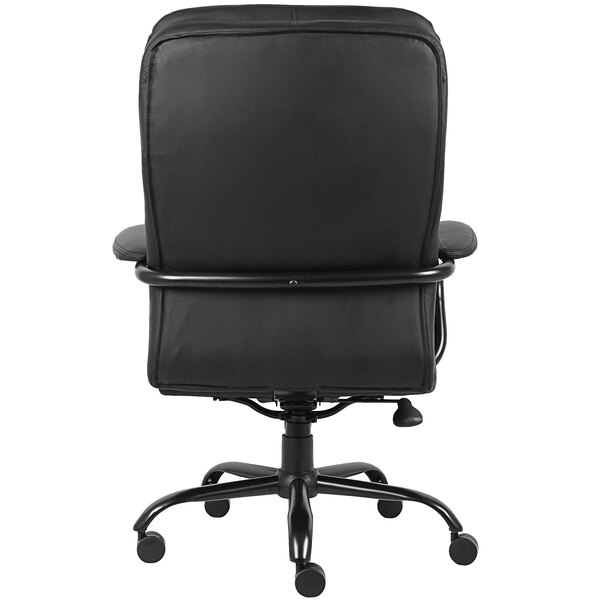 Boss B991 CP Black CaressoftPlus Heavy Duty Double Plush Chair