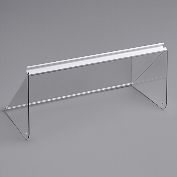 A clear plastic lid cover with a white metal frame.