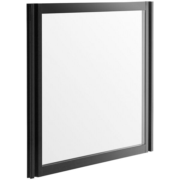 a black rectangular object with a white background