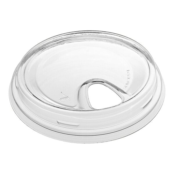 Fabri-Kal Kal-Clear / Nexclear 12-24 oz. Clear Plastic Strawless / Sip Lid - 100/Pack
