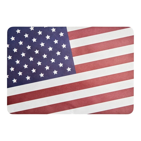 Choice 10" x 14" Patriotic Paper Placemat - 1,000/Case