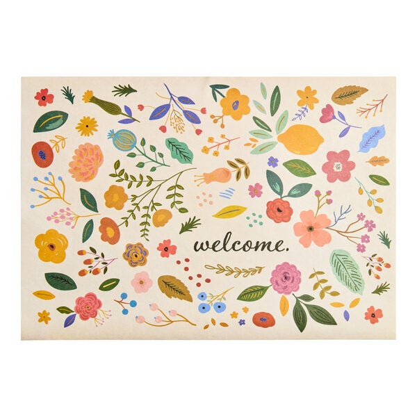 Choice 10" x 14" Welcome Paper Placemat - 1,000/Case