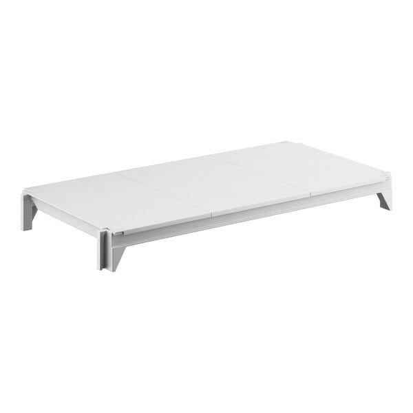 A white rectangular Cambro Camshelving® Premium shelf kit.