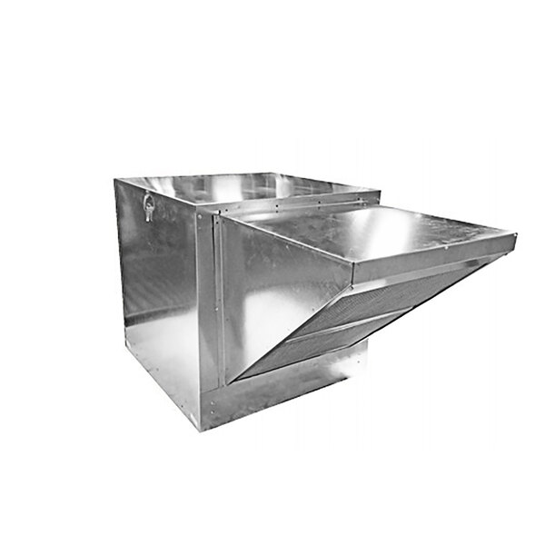 A metal box with a vent, the Halifax commercial kitchen hood system.