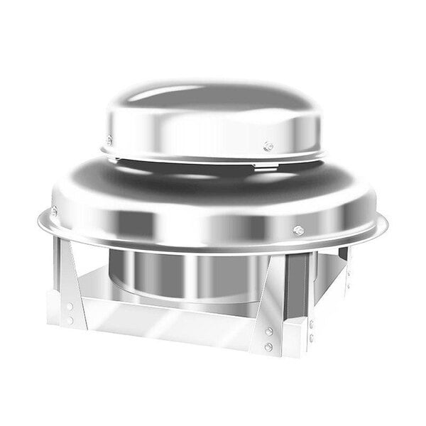 A silver metal Halifax Type 2 condensate hood.