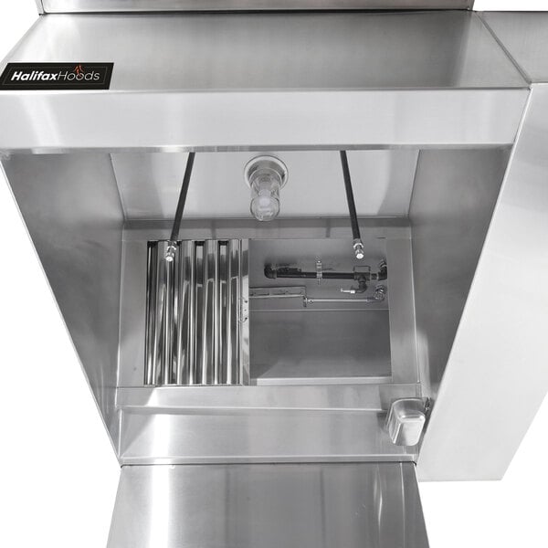 Halifax Brphp2048 Type 1 20 X 48 Commercial Kitchen Hood System With Brp Makeup Air