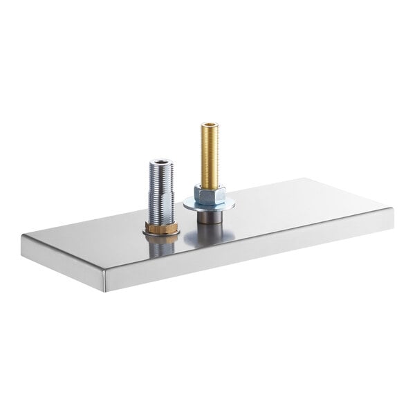 Regency 12" x 5" Stainless Steel Surface Mount Beer Drip Tray with Rinser