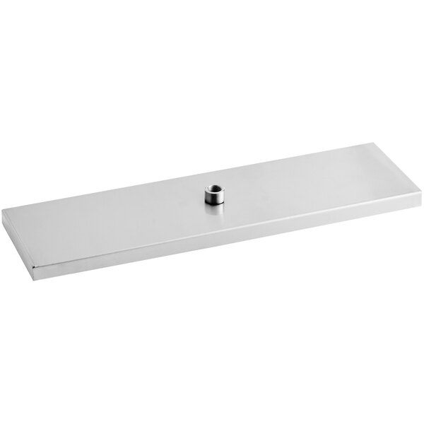 a metal plate with a hole