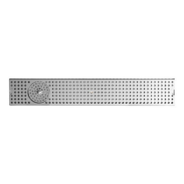 Regency 30" x 5" Stainless Steel Surface Mount Beer Drip Tray with Rinser