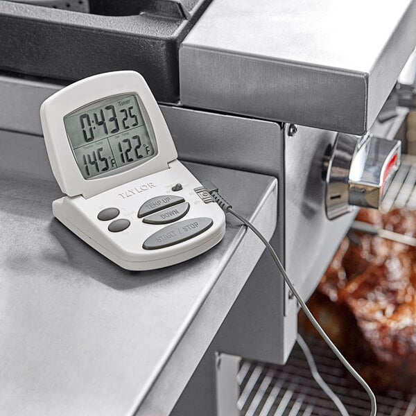 Taylor 1470FS 5 1/4 Digital Cooking Thermometer and 24 Hour