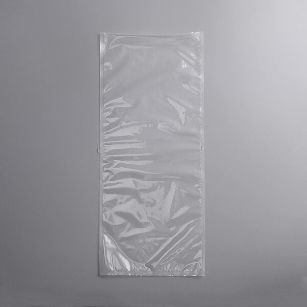 A clear plastic bag with a zipper.