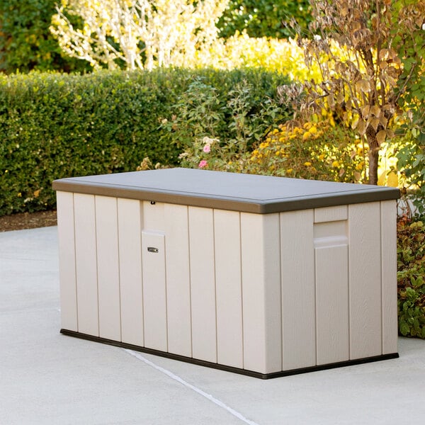 Lifetime 60254 150 Gallon Heavy Duty Outdoor Storage Deck Box Heavy Duty Outdoor Storage Deck Box