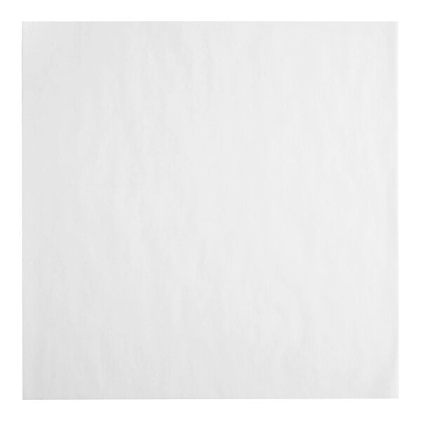 Choice white dry wax paper squares with a square pattern on a white background.