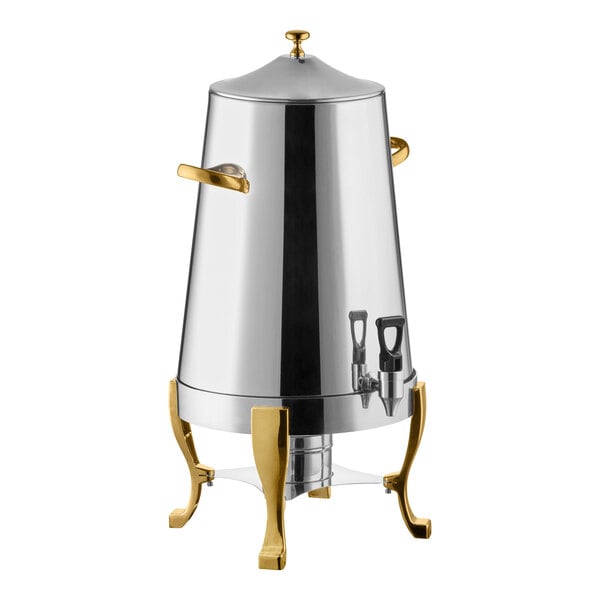 Choice Economy Stainless Steel 64 Cup Coffee Chafer Urn - 4 Gallon