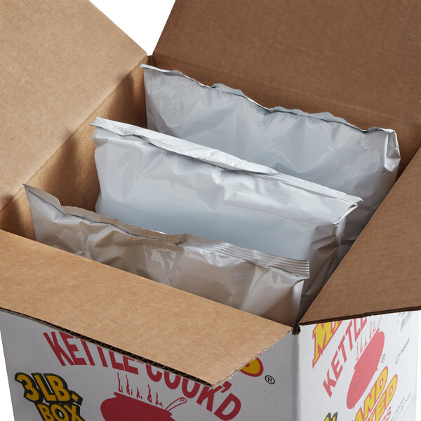 A Martin's box with Bar-B-Q potato chips inside.