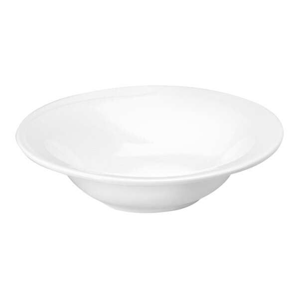 Oneida Eclipse by 1880 Hospitality 23.7 oz. Round White Bone China Mid Rim Grapefruit Bowl - 36/Case