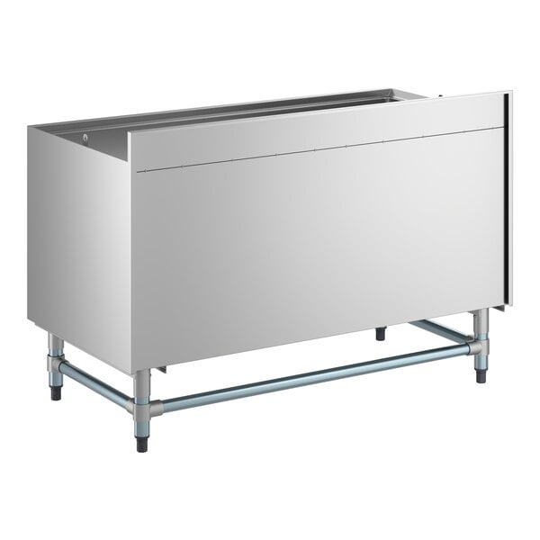 Regency BB244818 24" x 48" Stainless Steel Beer Box with 3" Backsplash - 20 3/4" x 45 3/4" x 18" Bowl