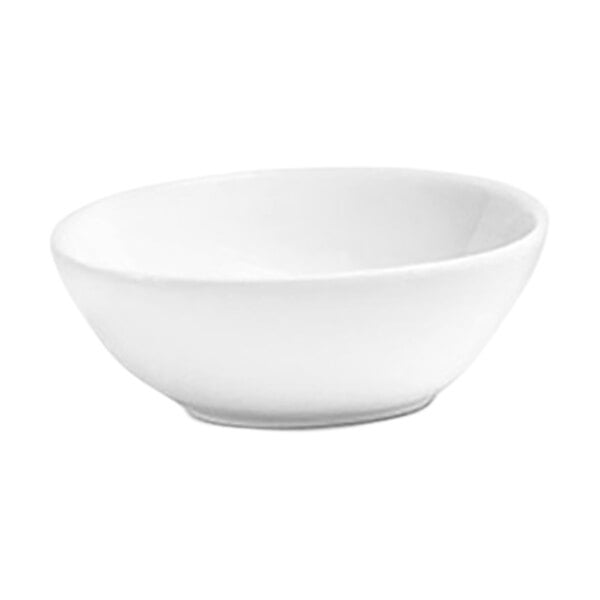 Front of the House Kiln 4 oz. Superwhite Porcelain Ramekin - 12/Case