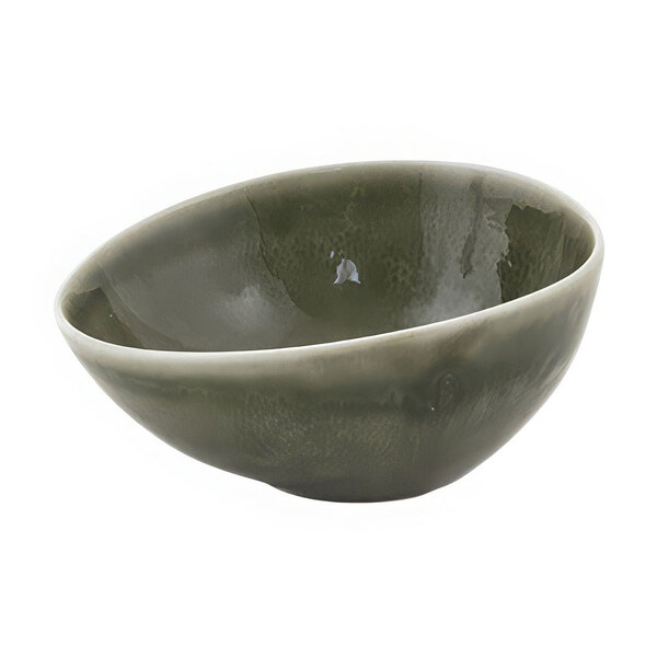 A green Kiln porcelain ramekin.