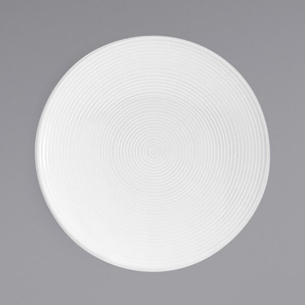 a white circle with a circular pattern